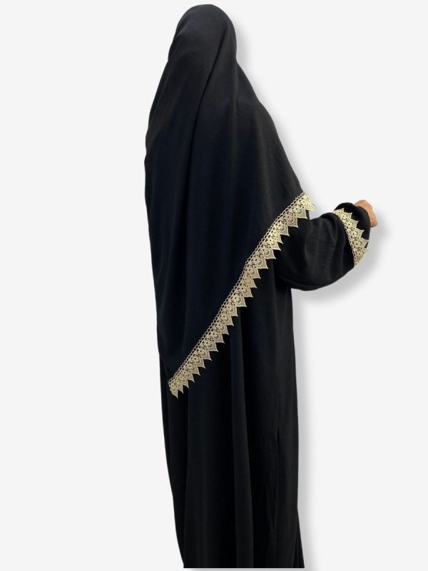 Abaya Hajj et Omra <br> Ranim Noire – Image 4