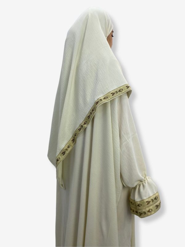 Robe de prière Jewiria <br> Blanc cassé – Image 3