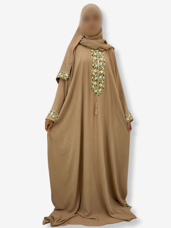 Robe de prière Fatima <br> Beige sable – Image 4