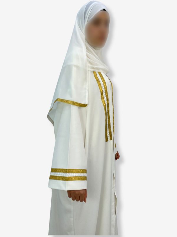 Abaya Hajj & Omra <br> Marwa Blanche – Image 3