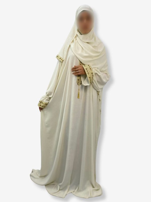 Robe de prière Jewiria <br> Blanc cassé – Image 2