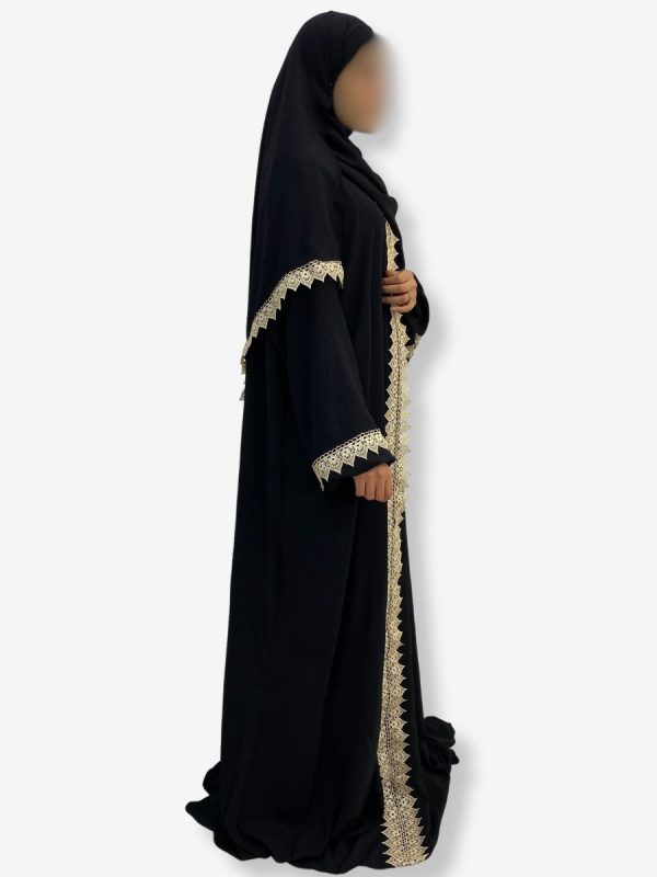 Abaya Hajj et Omra <br> Ranim Noire – Image 3