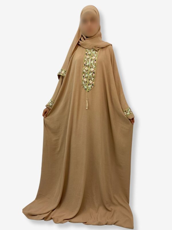 Robe de prière Fatima <br> Beige sable – Image 2