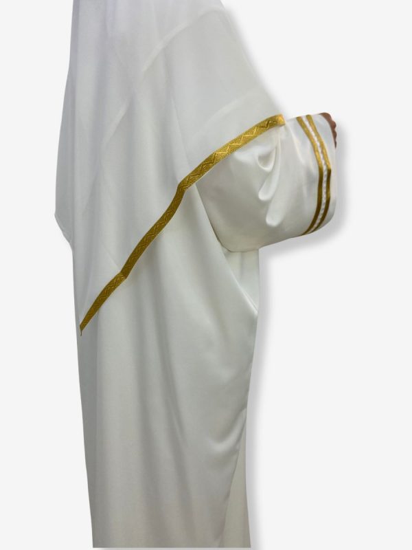 Abaya Hajj & Omra <br> Marwa Blanche – Image 4