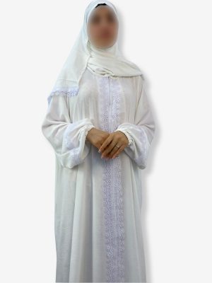 Abaya Hajj et Omra Ranim Blanche