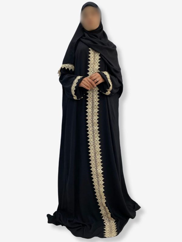 Abaya Hajj et Omra <br> Ranim Noire – Image 2